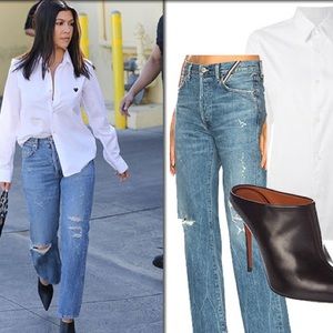 Mid-Rise, Straight Leg Jeans